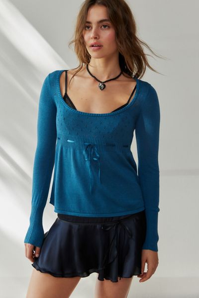 通販安心 SAGI DOLLS / Blue thick sweater（SG0081） - トップス
