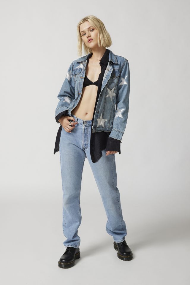 Urban Renewal Remade Star Fitted Denim Jacket #2
