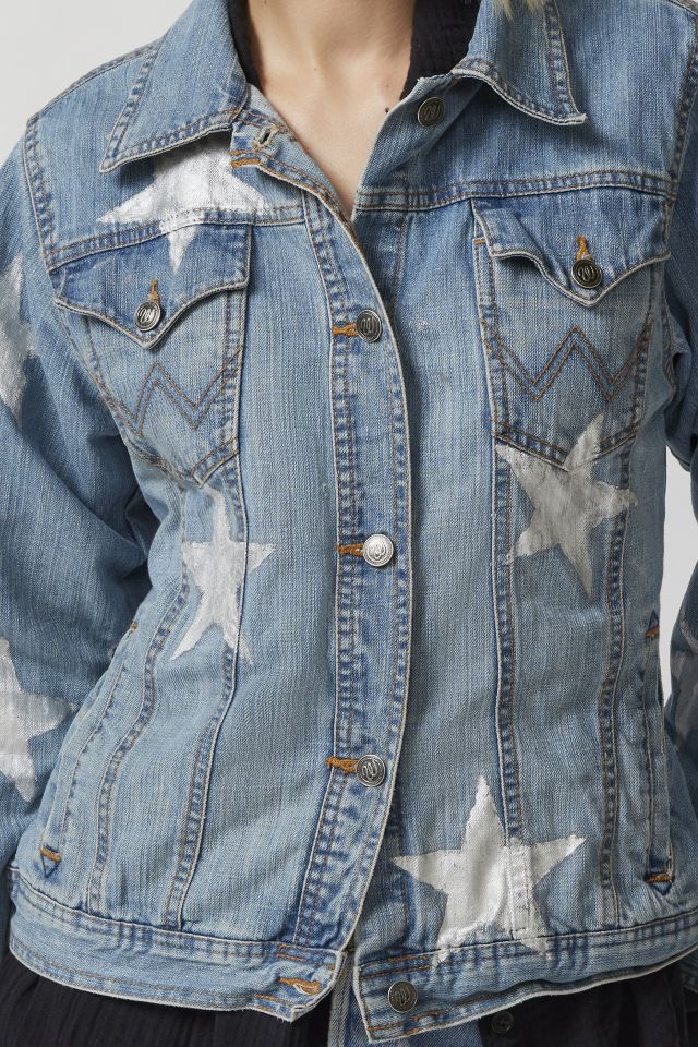 Urban Renewal Remade Denim Star Zip Hoodie Sweatshirt  Urban Outfitters  Japan - Clothing, Music, Home & Accessories