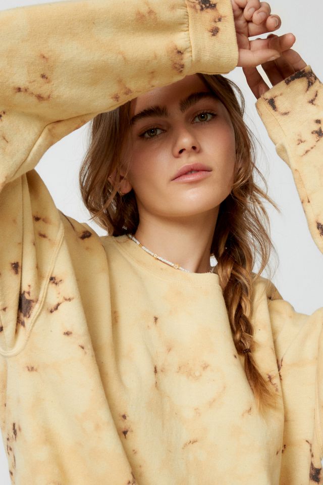 Urban Renewal Remade Popcorn Bleached Oversized Crew Neck Sweatshirt #2