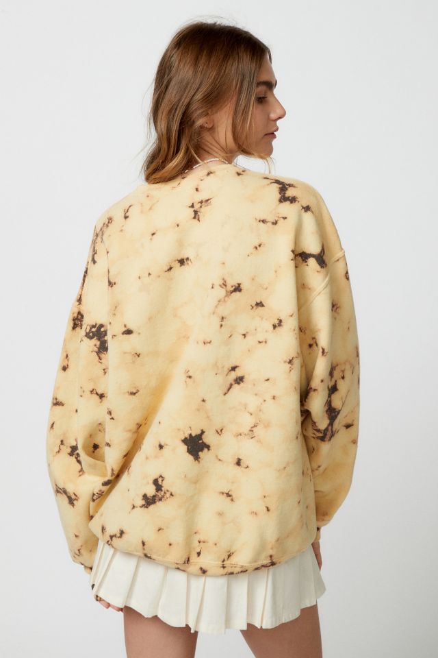 Urban Renewal Remade Popcorn Bleached Oversized Crew Neck Sweatshirt #3