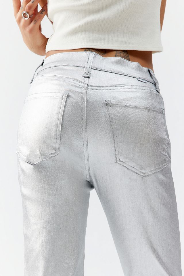 Daze Denim Smarty Pants Metallic Straight-Leg Jean #2
