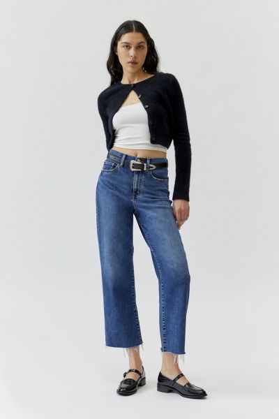 Shop Daze Denim Pleaser High-waisted Wide Leg Jean In Tinted Denim, Women's At Urban Outfitters