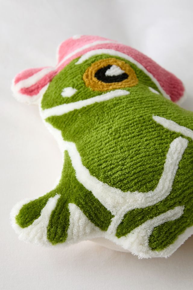 Cowboy Frog Throw Pillow #2
