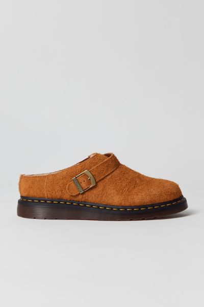 DR. MARTENS' ISHAM VINTAGE SUEDE SLINGBACK MULE IN BROWN, MEN'S AT URBAN OUTFITTERS