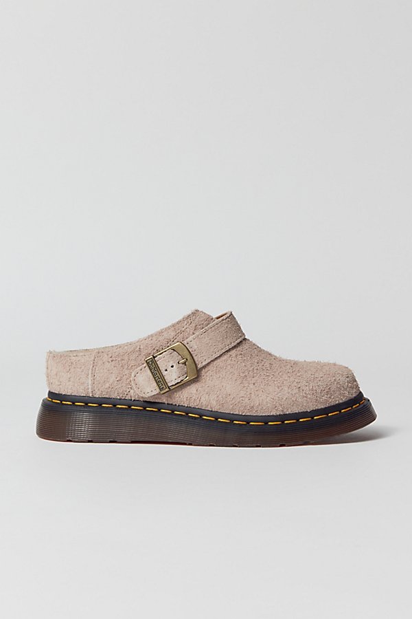 DR. MARTENS' ISHAM VINTAGE SUEDE SLINGBACK MULE IN VINTAGE TAUPE, WOMEN'S AT URBAN OUTFITTERS