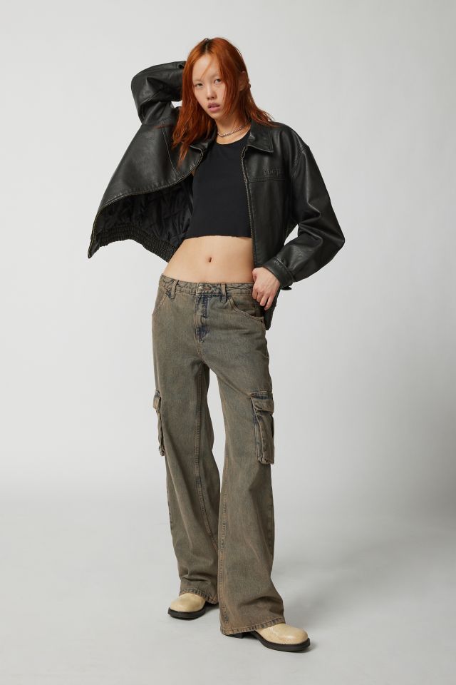 GUESS ORIGINALS Laser Wide Leg Cargo Jean | Urban Outfitters