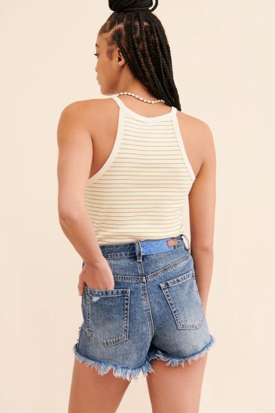 Blue Revival Wild And Free Cutoff Shorts