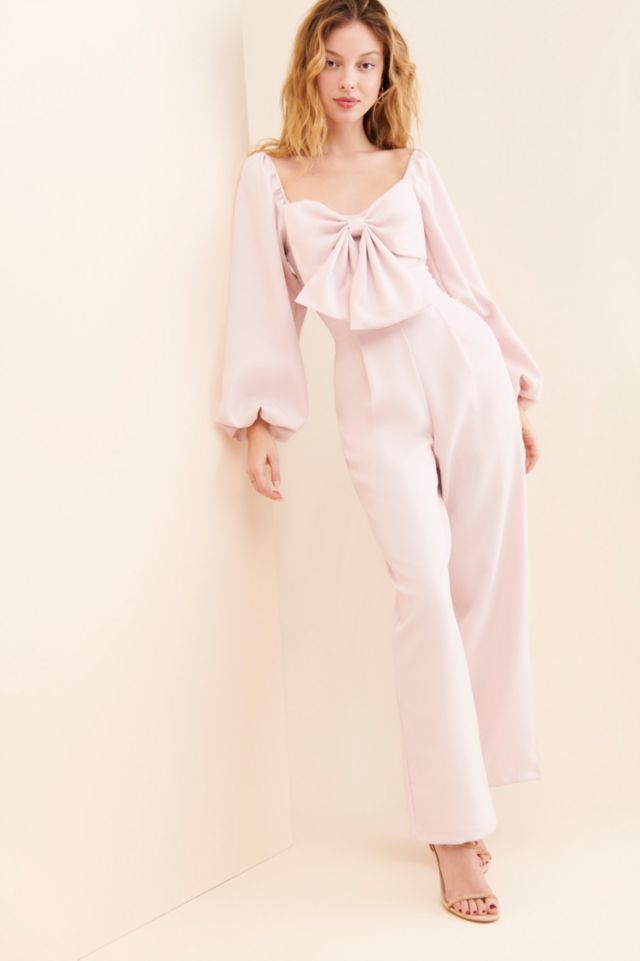 Pre-owned Silk Jumpsuit In Pink