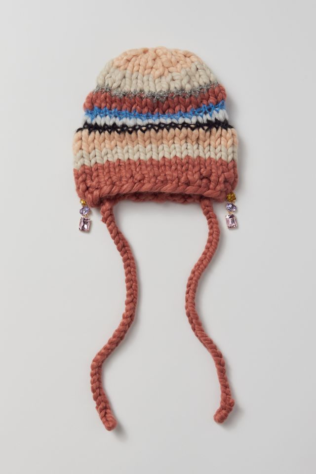 Jaxon Mixed Knit Charm Beanie #1