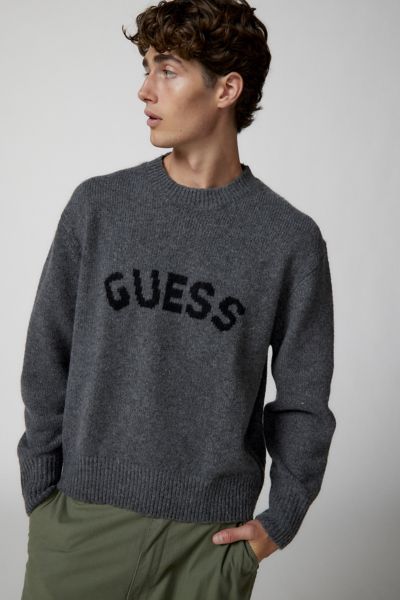 GUESS ORIGINALS JANS SWEATER IN GREY, MEN'S AT URBAN OUTFITTERS