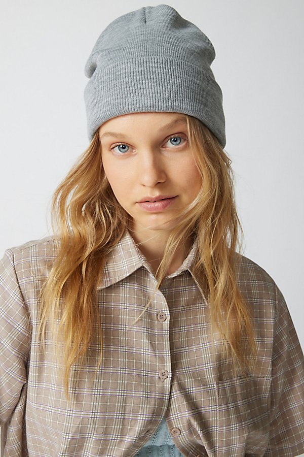 Urban Outfitters Uo Jessie Essential Beanie In Light Grey