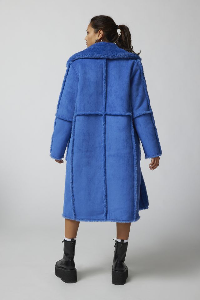Veste longue en faux rason Willa Kimchi Blue #3