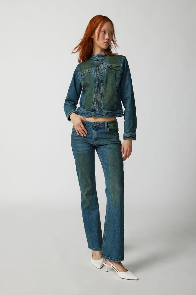 GUESS ORIGINALS Go Moto Denim Zip-Up Jacket #2