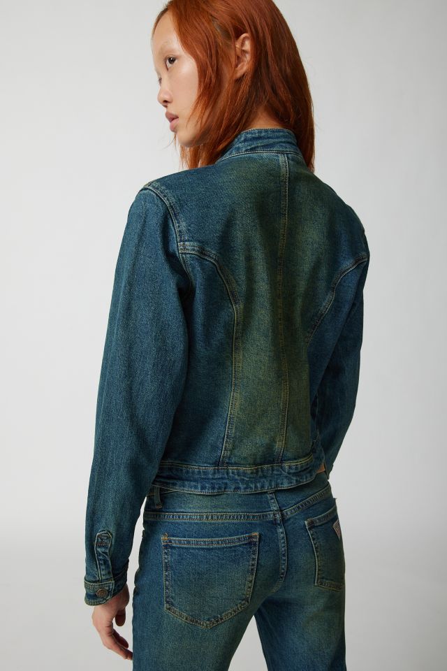 GUESS ORIGINALS Go Moto Denim Zip-Up Jacket #3