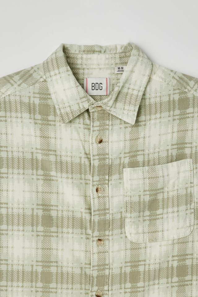 BDG Evan Plaid Cord Shirt #3