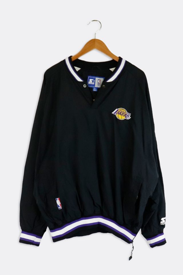 Lakers warm up jacket clearance black