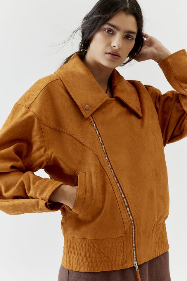 House Of Sunny The Hybrid Faux Suede Jacket | Urban Outfitters