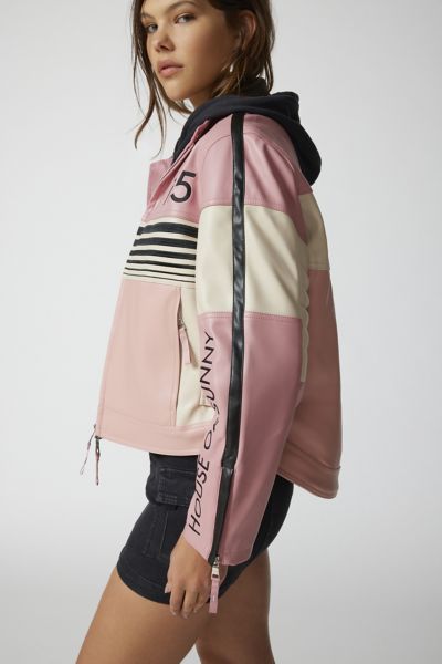 House Of Sunny The Racer Jacket In Pink