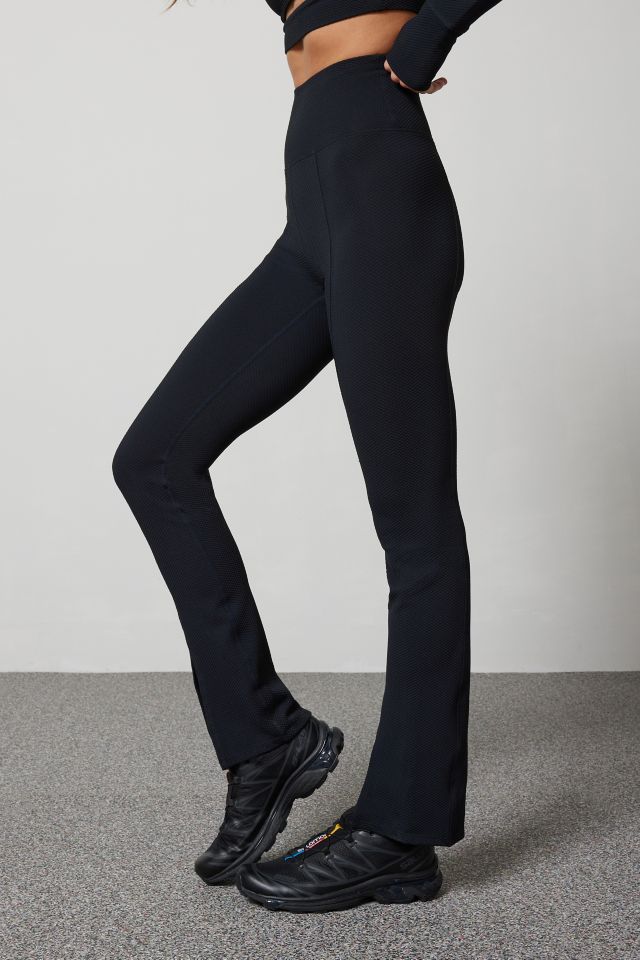 Balance Collection Aubrey Foldover Waist Flare Leggings In Moonlit Ocean