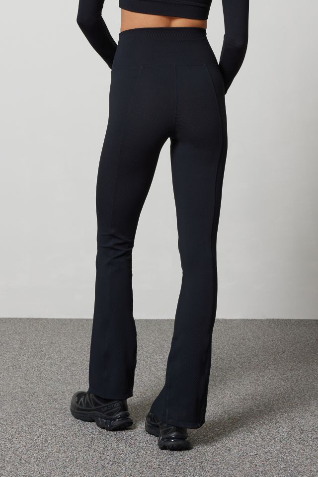 Balance Collection Aubrey Foldover Waist Flare Leggings In Moonlit Ocean