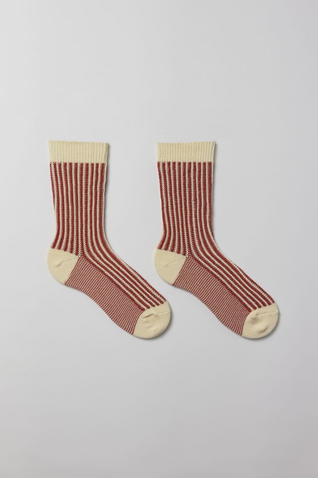 Ribbed Knit Crew Sock | Urban Outfitters