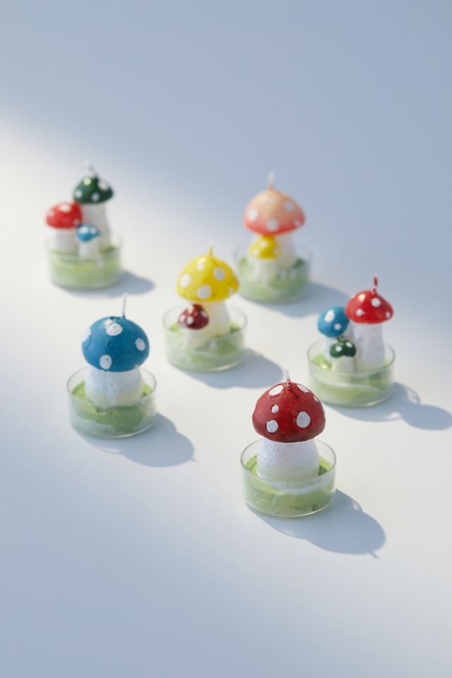 Mushroom Tea Light Candle Set #1