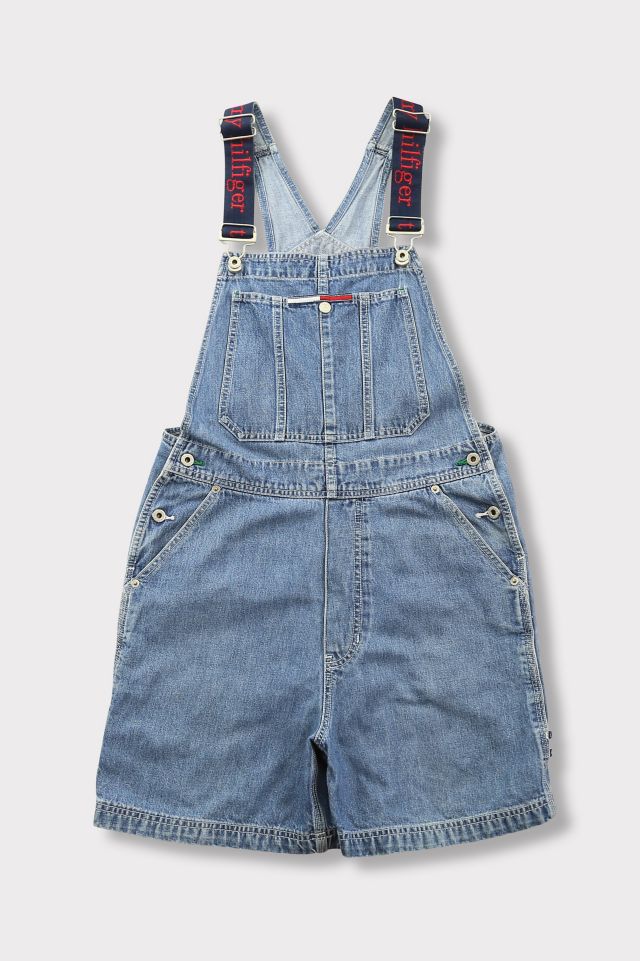 Vintage 90s Tommy Hilfiger Medium Wash Shortall Overall
