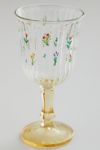 Botanical Pattern Stemmed Wine Glass