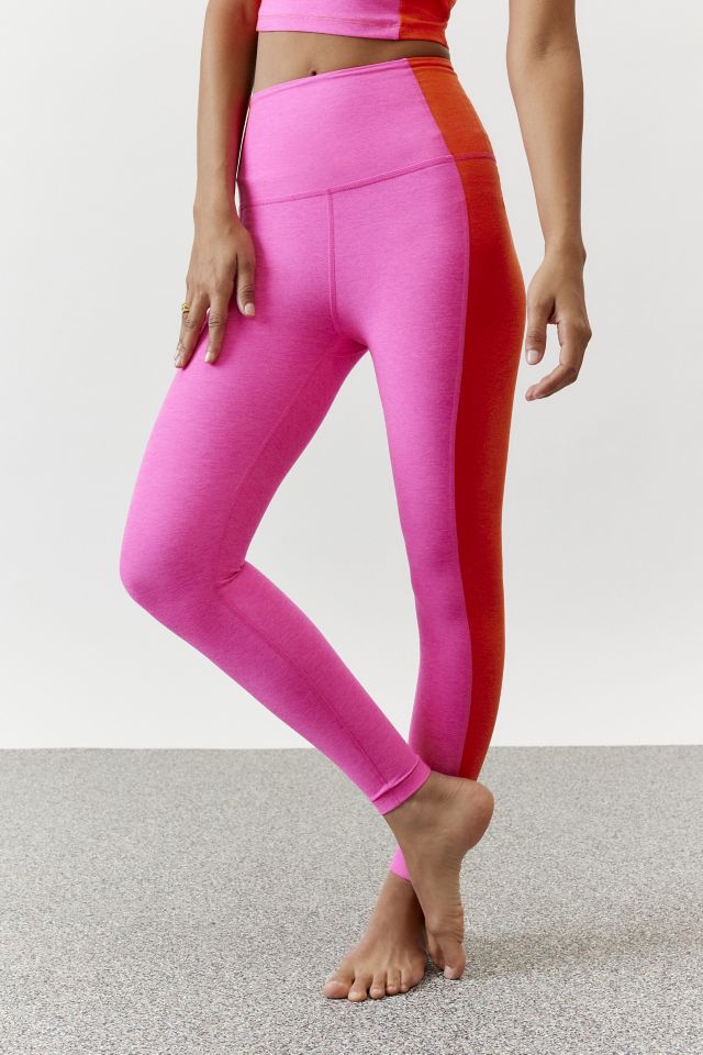 Beyond Yoga, Pants & Jumpsuits, Beyond Yoga High Waisted Midi Legging  Pink Orchid Haze Cosmic Tie Dye Size Large
