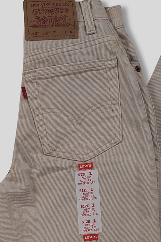 Vintage 90s Deadstock Levi’s® 512 Beige Jeans