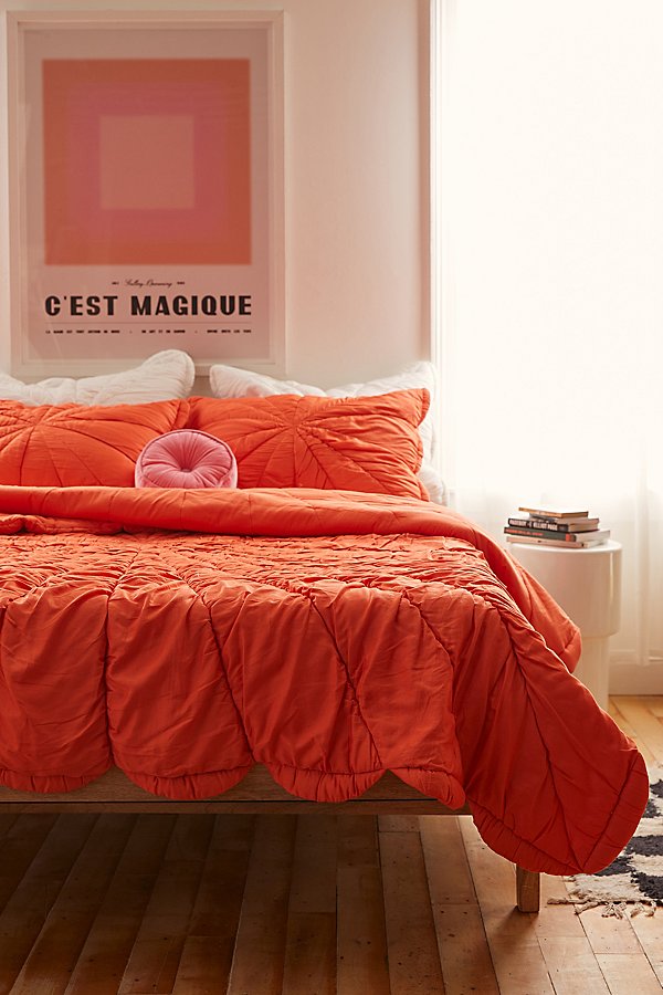 Urban Outfitters Starburst Comforter In Orange At