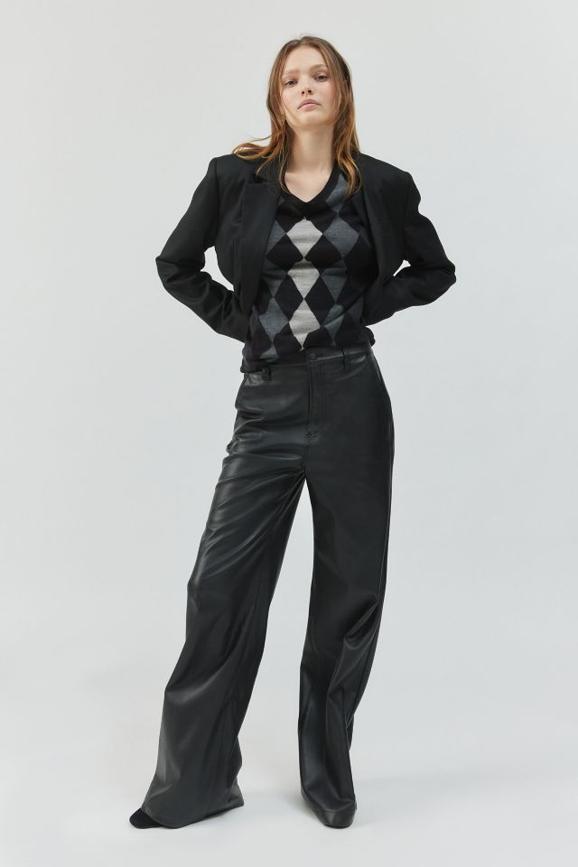 Zara Leather Trousers & Pants for Women