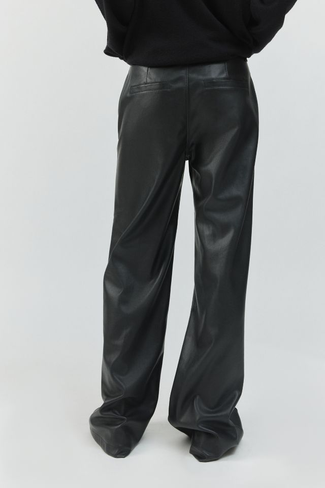 The Lana Slim Pant in Faux Leather