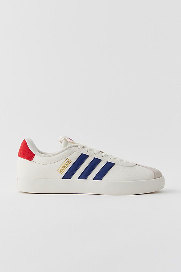 Shop Adidas Originals Vl Court 3.0 Sneaker In Off White/dark Blue/red, Women's At Urban Outfitters