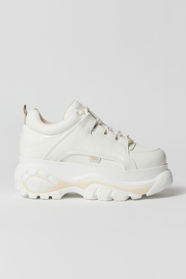 Buffalo white platform sneakers sale