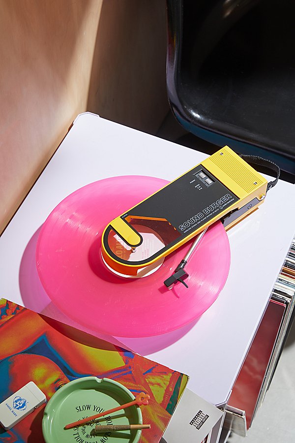 Audio-technica Sound Burger Turntable In Yellow At Urban Outfitters