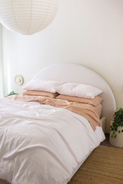 Bed Threads French Flax Linen Duvet Cover In Rosewater At Urban Outfitters