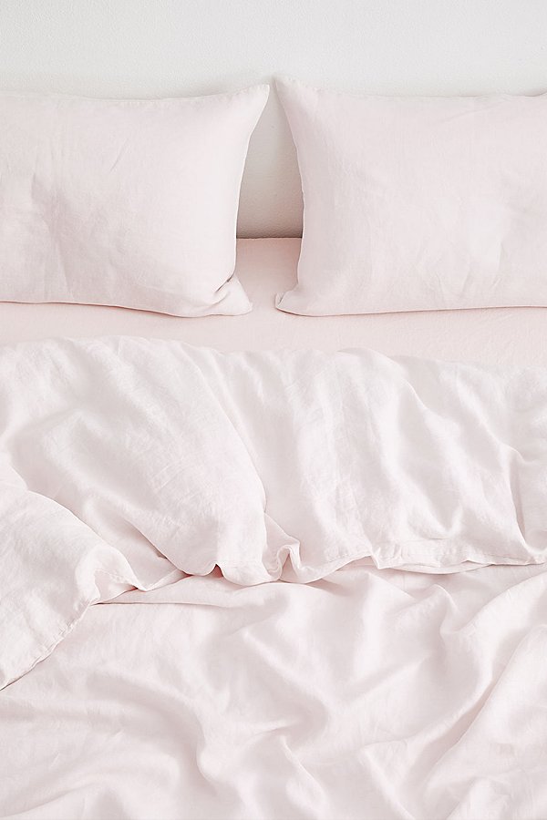 Bed Threads French Flax Linen Duvet Cover In Rosewater At Urban Outfitters