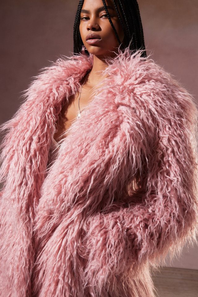 Kimchi Blue Connor Maxi Faux Fur Coat #2