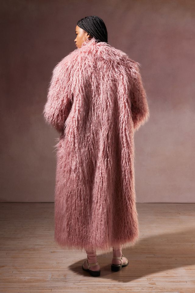 Kimchi Blue Connor Maxi Faux Fur Coat #4