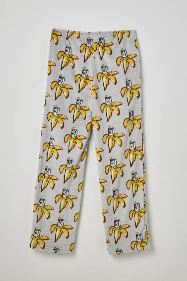 Basquiat Bananas Plush Lounge Pant | Urban Outfitters