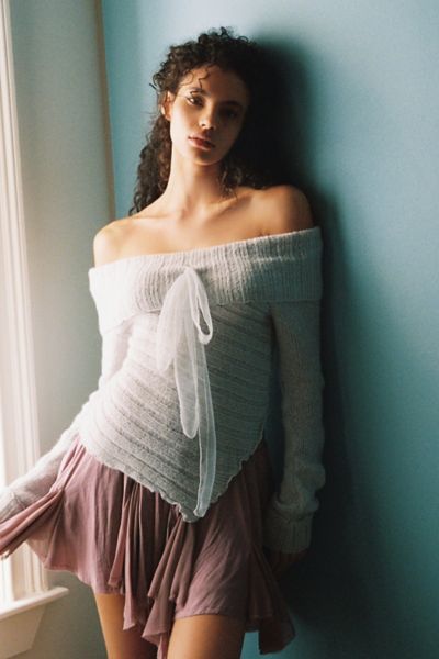 Urban outfitters off the shoulder online top