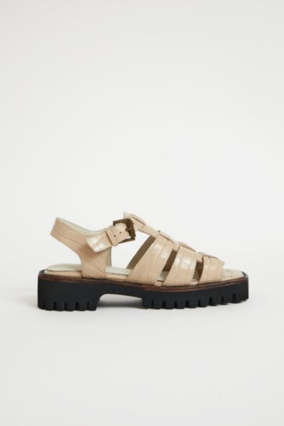 Shop Intentionally Blank Haddie Leather Fisherman Sandal In Ojai, Women's At Urban Outfitters
