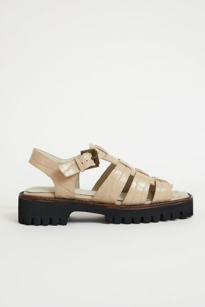 Shop Intentionally Blank Haddie Leather Fisherman Sandal In Ojai, Women's At Urban Outfitters