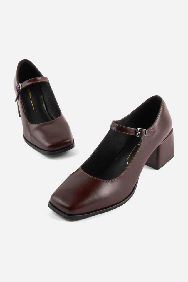 Intentionally Blank Christopher Leather Mary Jane Heel #1