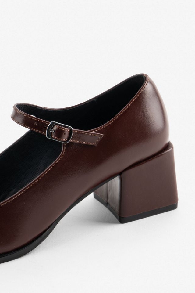 Intentionally Blank Christopher Leather Mary Jane Heel #4