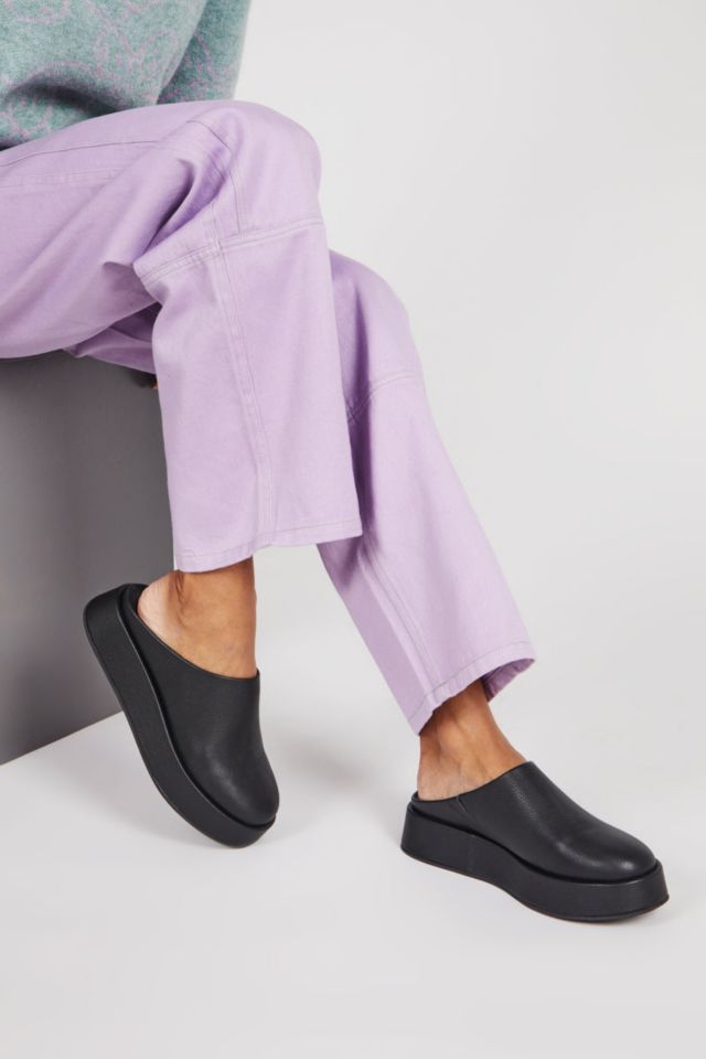 Intentionally Blank Risen Leather Platform Mule #1