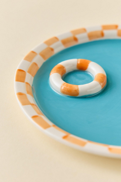 Lana Patterned Dessert Plate - Thumbnail 2