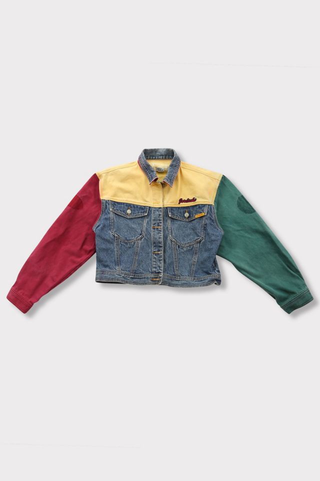 90s colorblock sale denim jacket